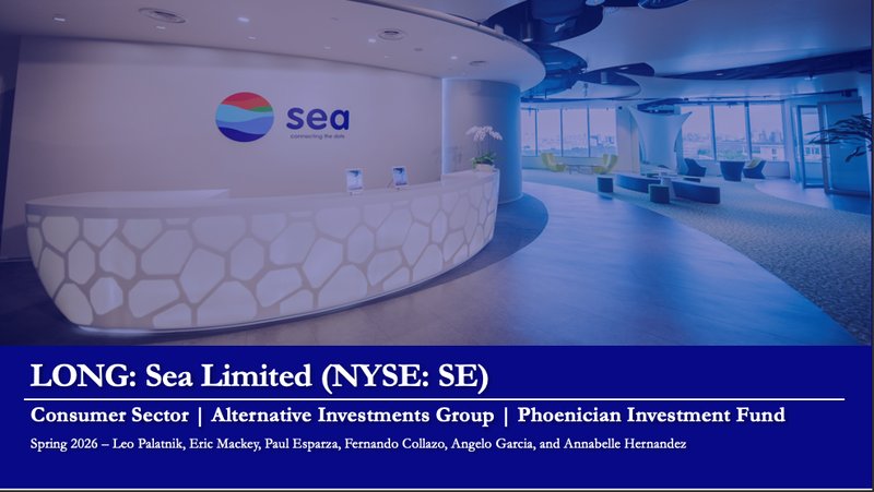 Sea Limited pitch deck cover