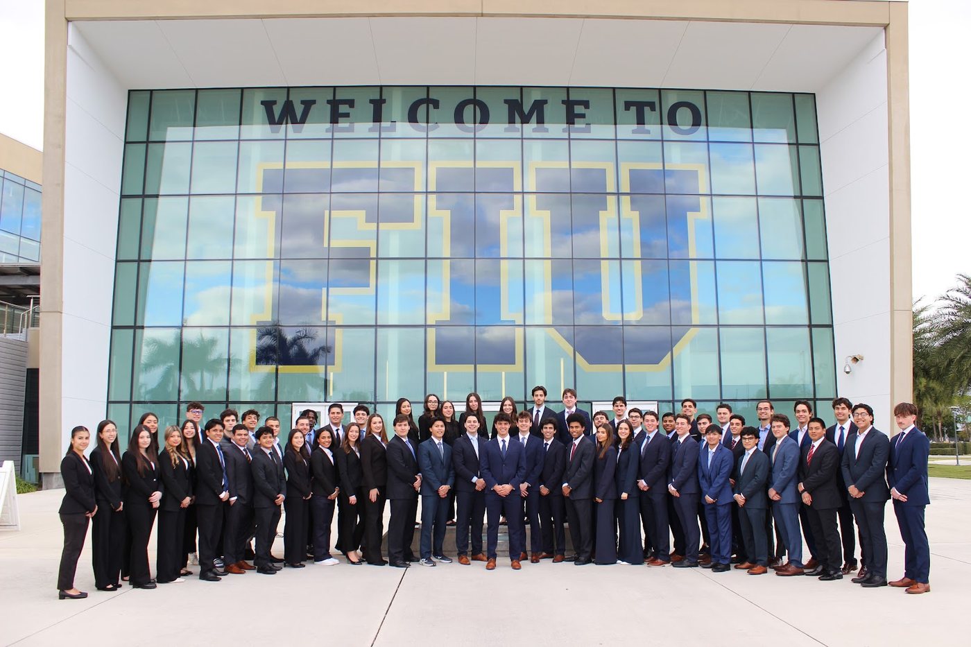 The Phoenician Investment Fund cohort in front of FIU