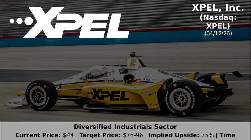 XPEL pitch deck cover